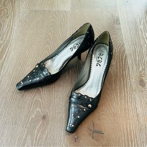 BCBG women’s 2” leather high heels dress shoes size 6